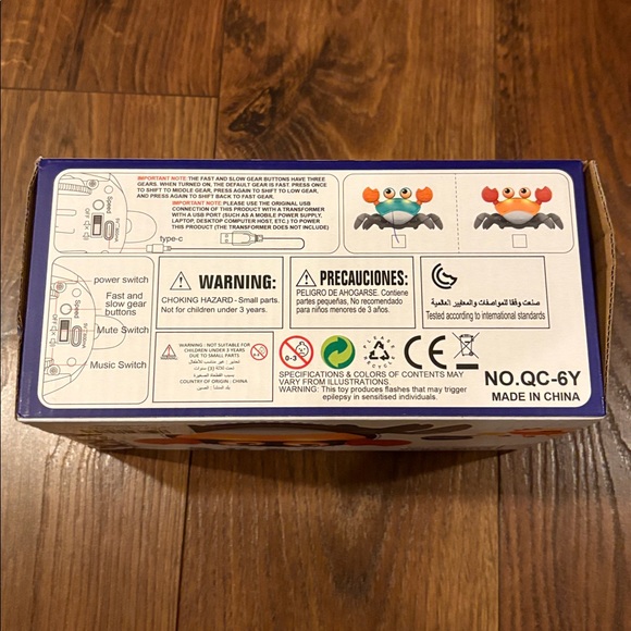 Qichen Cute Crab Toy with Sound and Light - Picture 2 of 11